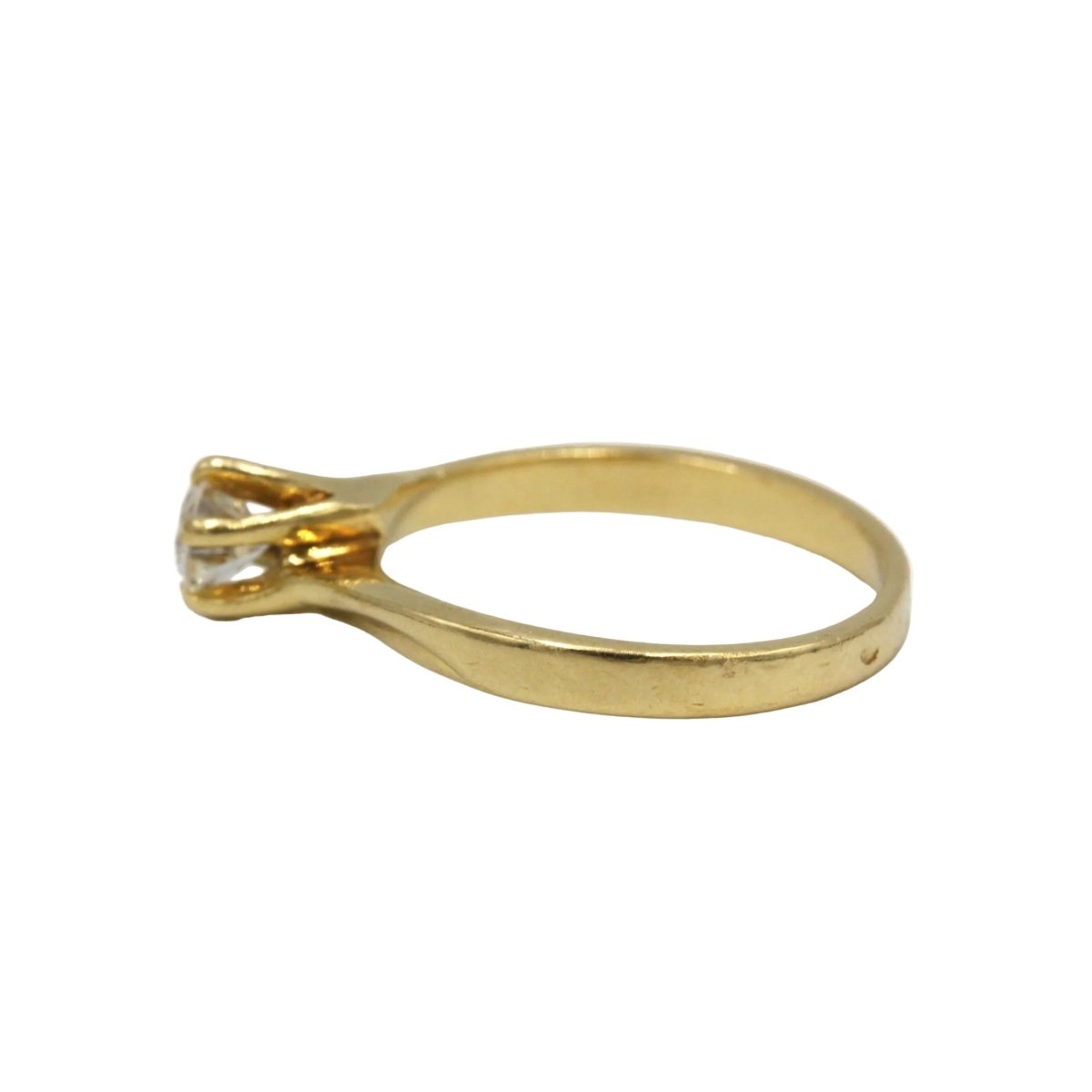 Bague Solitaire en or jaune et diamant - Castafiore