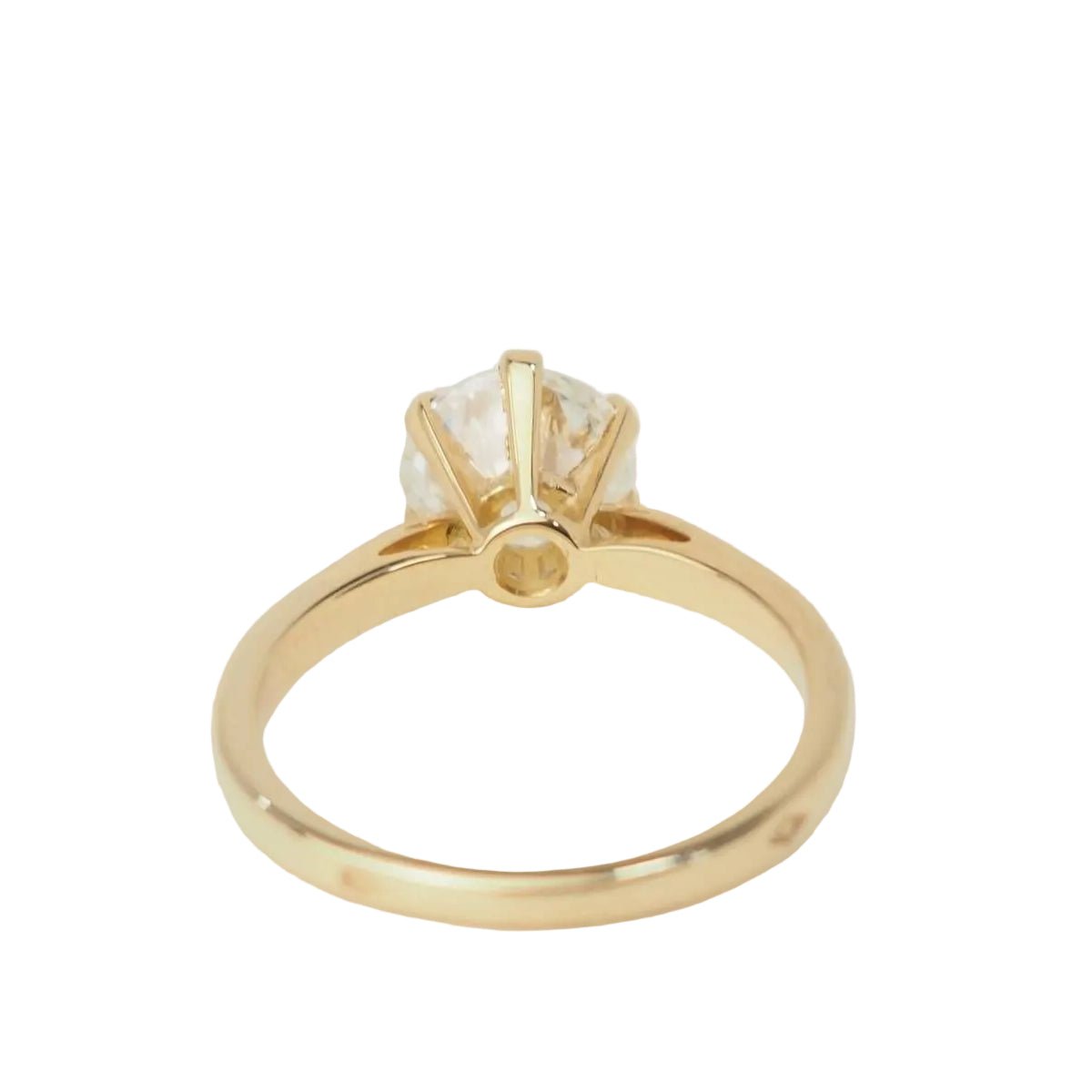 Bague Solitaire en or jaune et diamant - Castafiore