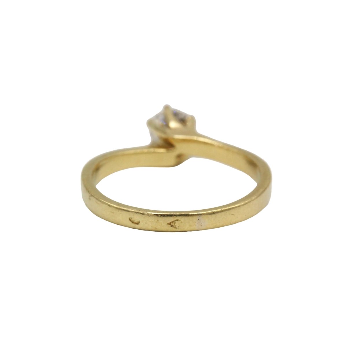 Bague Solitaire en or jaune et diamant - Castafiore