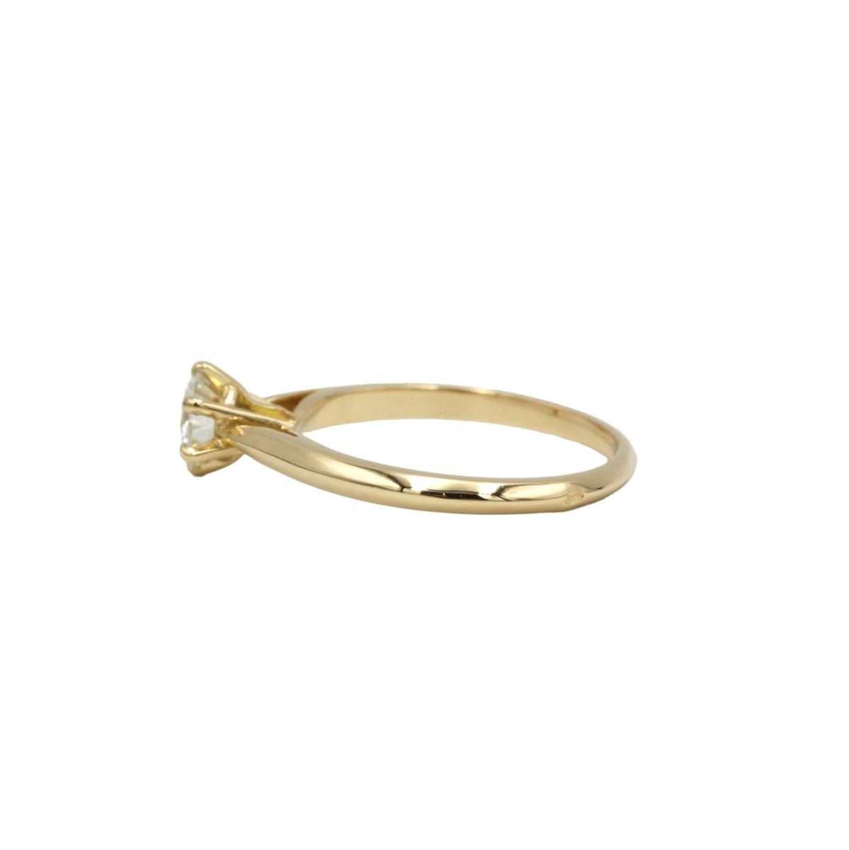 Bague Solitaire en or jaune et diamant - Castafiore