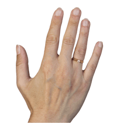 Bague Solitaire en or jaune et diamant - Castafiore