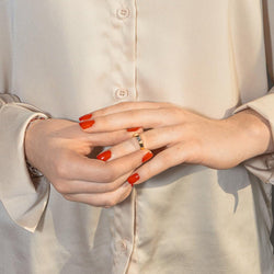 Bague Solitaire en or jaune et diamant - Castafiore