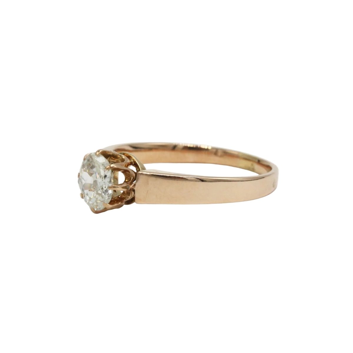 Bague Solitaire en or jaune et diamant - Castafiore