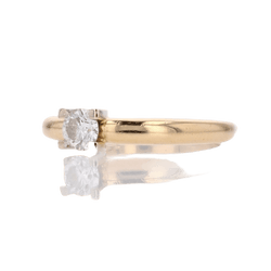Bague Solitaire en or jaune et diamant - Castafiore