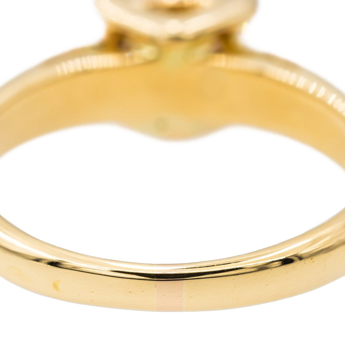 Bague solitaire en or jaune et diamant - Castafiore