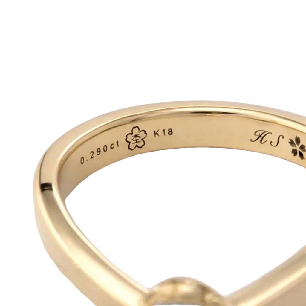 Bague Solitaire en or jaune et diamant - Castafiore