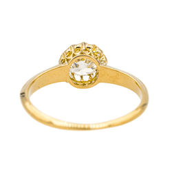 Bague Solitaire en or jaune et diamant - Castafiore
