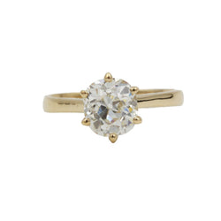 Bague Solitaire en or jaune et diamant - Castafiore