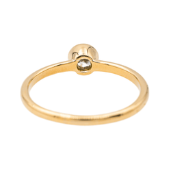 Bague Solitaire en or jaune et diamant - Castafiore