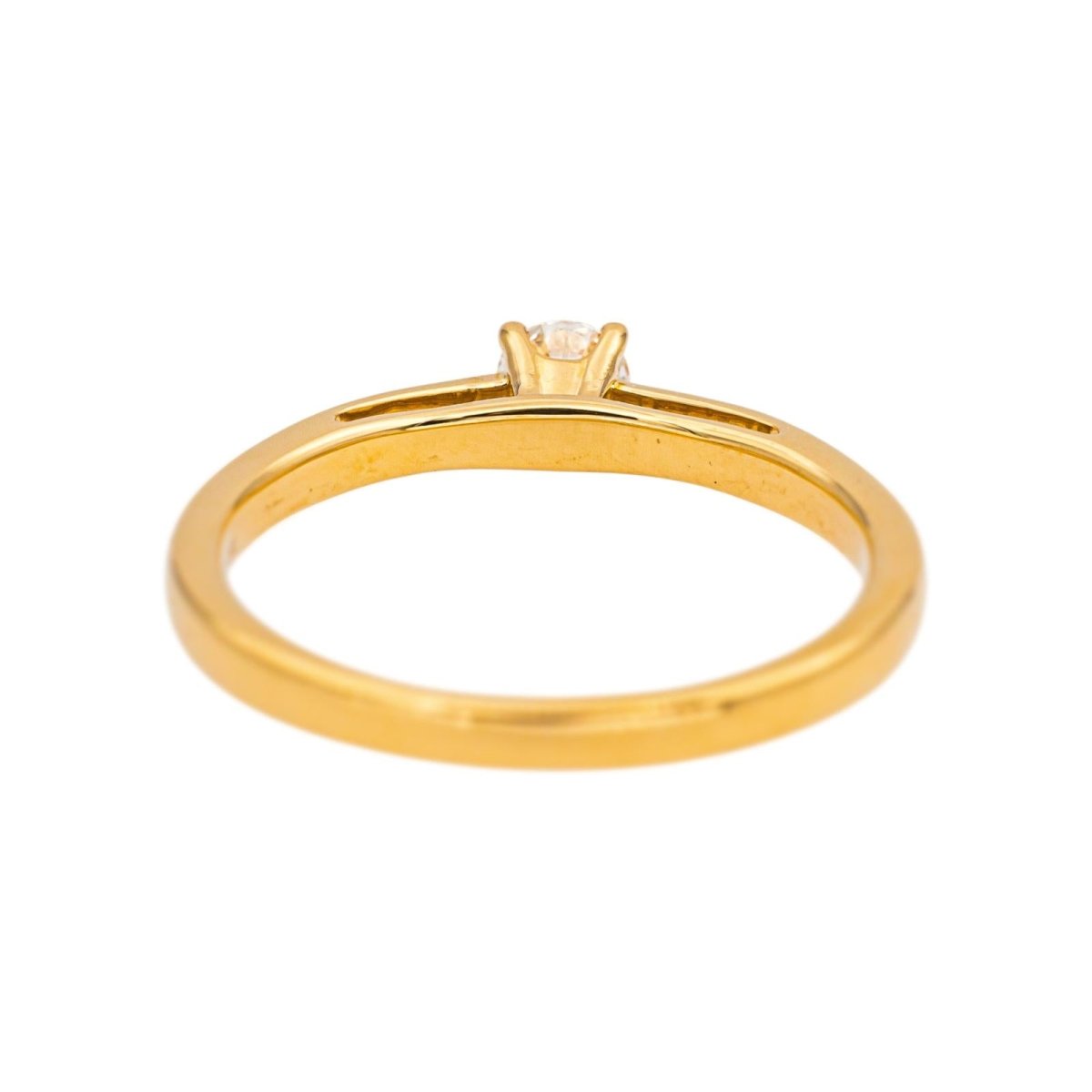 Ring Yellow gold solitaire  diamond 