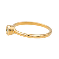 Bague Solitaire en or jaune et diamant - Castafiore