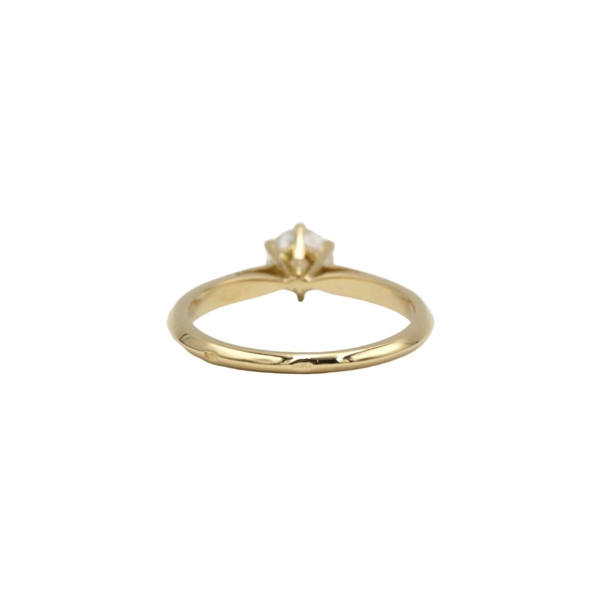 Bague Solitaire en or jaune et diamant - Castafiore