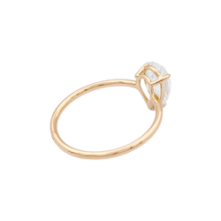 Bague Solitaire en or jaune et diamant - Castafiore