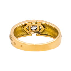 Bague Solitaire en or jaune et diamant - Castafiore