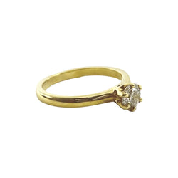 Bague Solitaire en or jaune et diamant - Castafiore