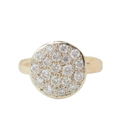 Bague Solitaire en or jaune et diamants - Castafiore