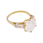 Bague Solitaire en or jaune et diamants - Castafiore