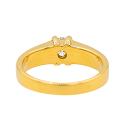 Bague Solitaire en or jaune et diamants - Castafiore
