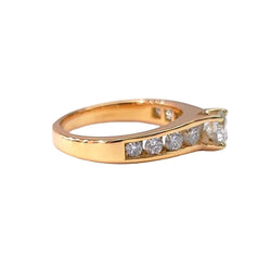 Bague Solitaire en or jaune et diamants - Castafiore
