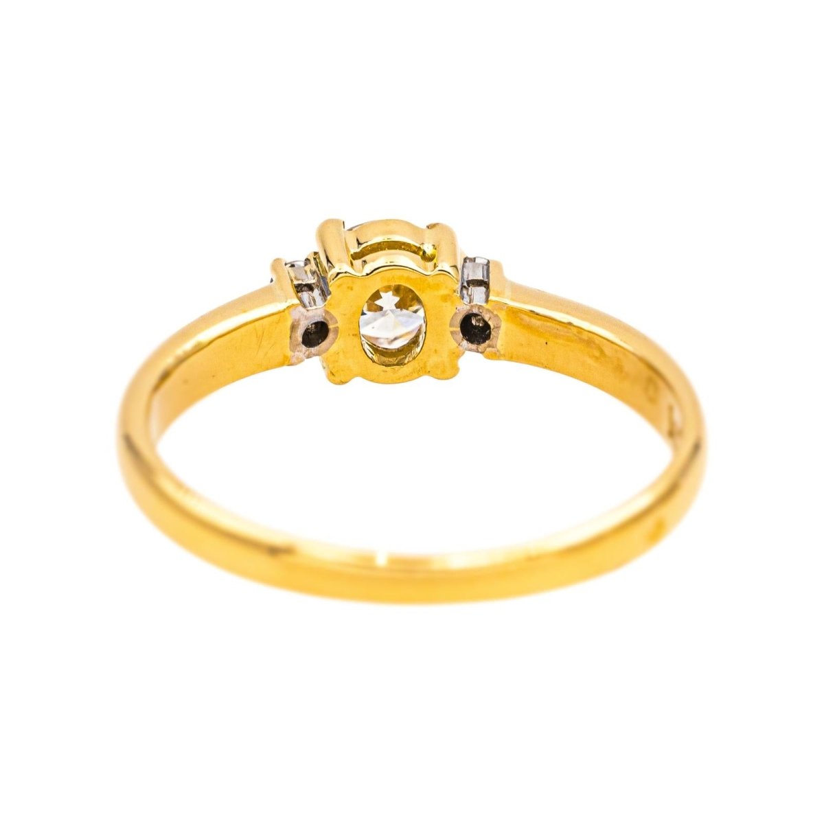 Bague Solitaire en or jaune et diamants - Castafiore