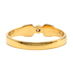 Bague Solitaire en or jaune et diamants - Castafiore