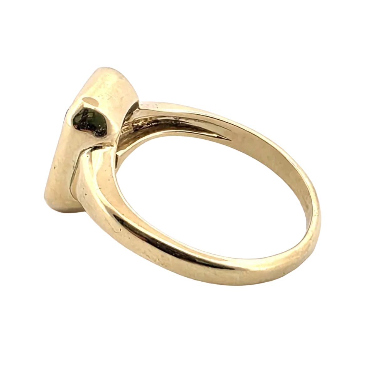 Bague Solitaire en or jaune et émeraude - Castafiore