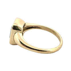 Bague Solitaire en or jaune et émeraude - Castafiore