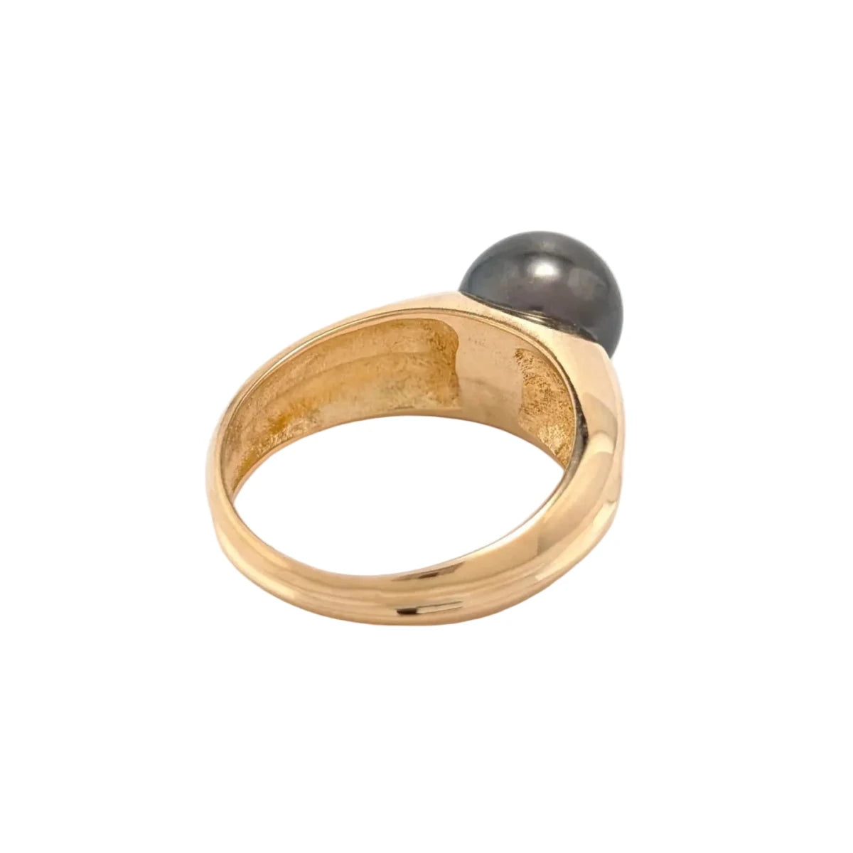 Bague Solitaire en or jaune et perle - Castafiore