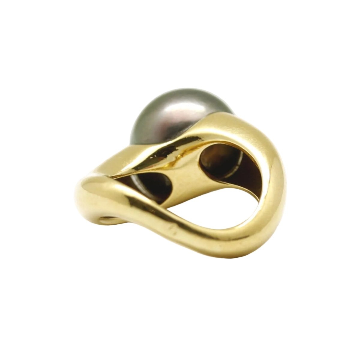 Bague Solitaire en or jaune et perle - Castafiore