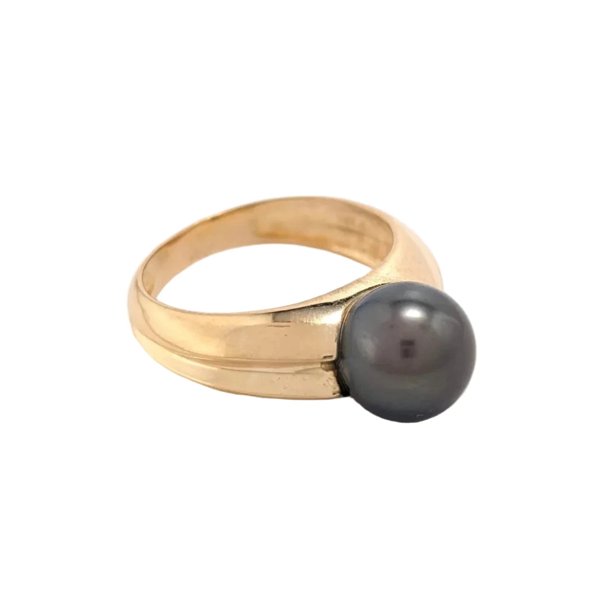 Bague Solitaire en or jaune et perle - Castafiore