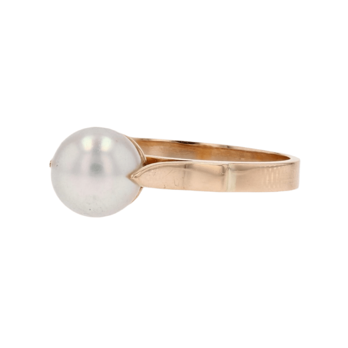 Bague Solitaire en or jaune et perle - Castafiore