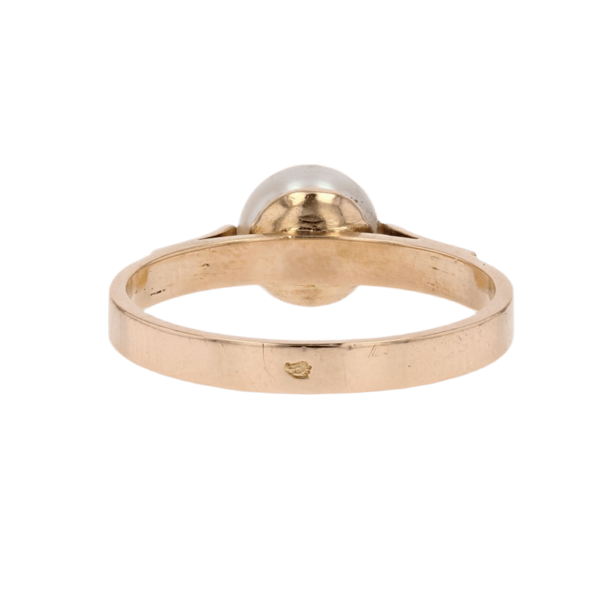 Bague Solitaire en or jaune et perle - Castafiore