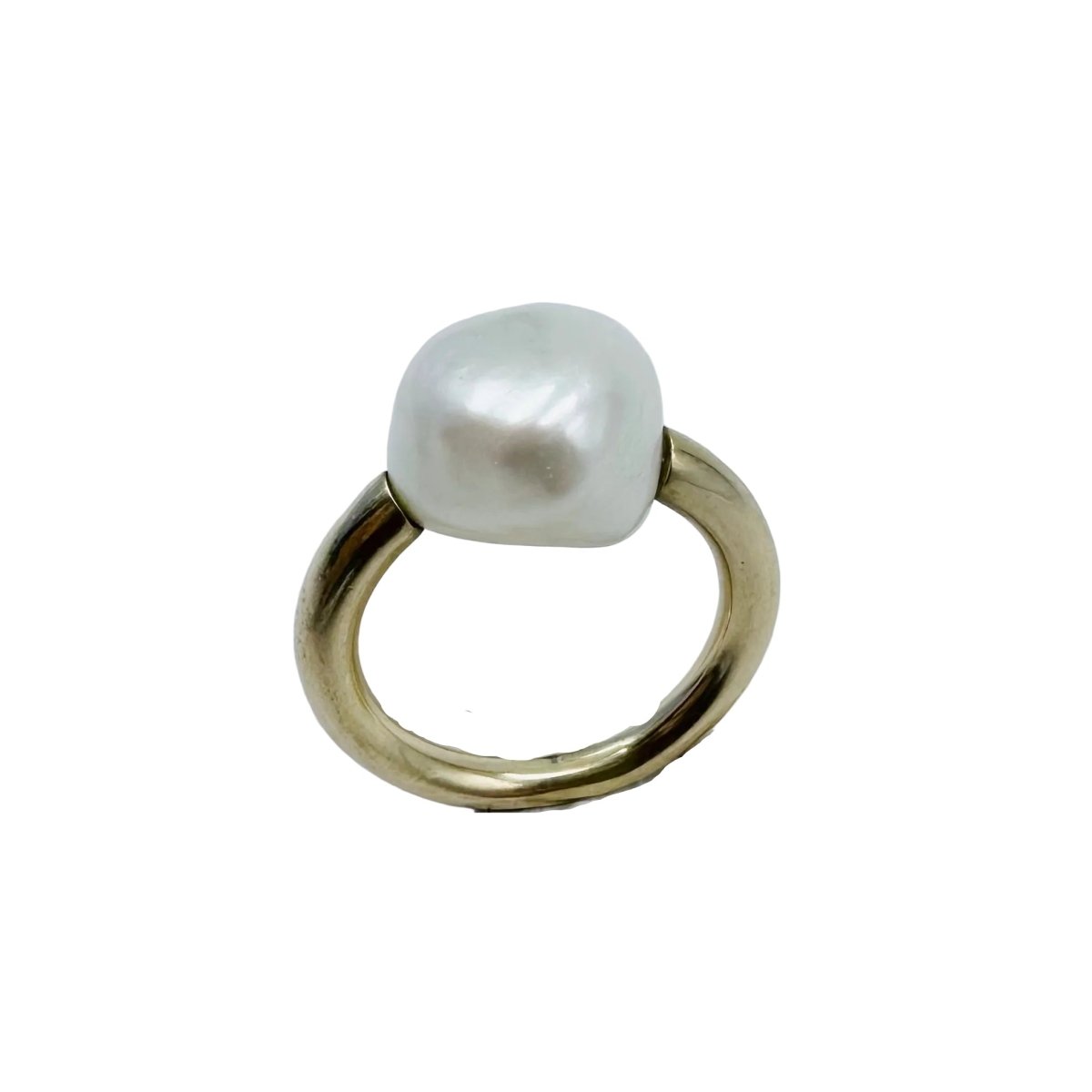 Bague Solitaire en or jaune et perle - Castafiore