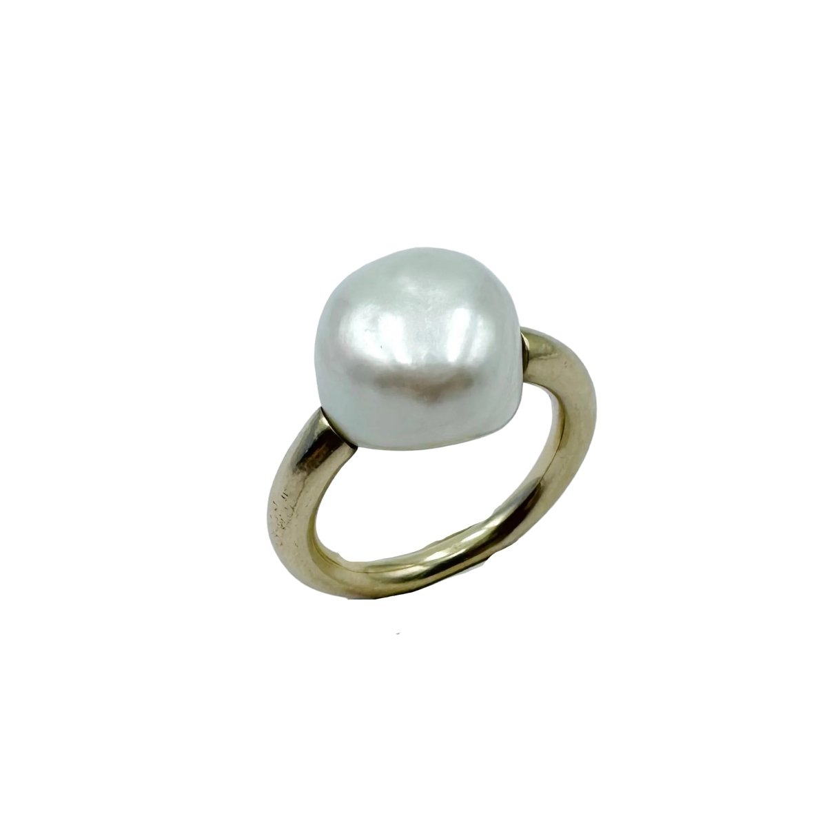 Bague Solitaire en or jaune et perle - Castafiore