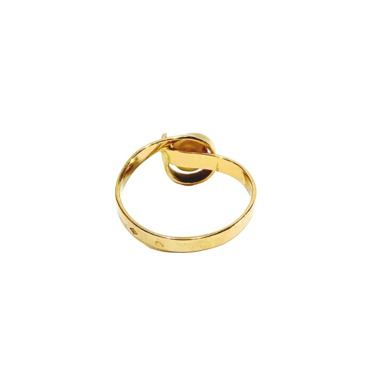 Bague Solitaire en or jaune et perle - Castafiore