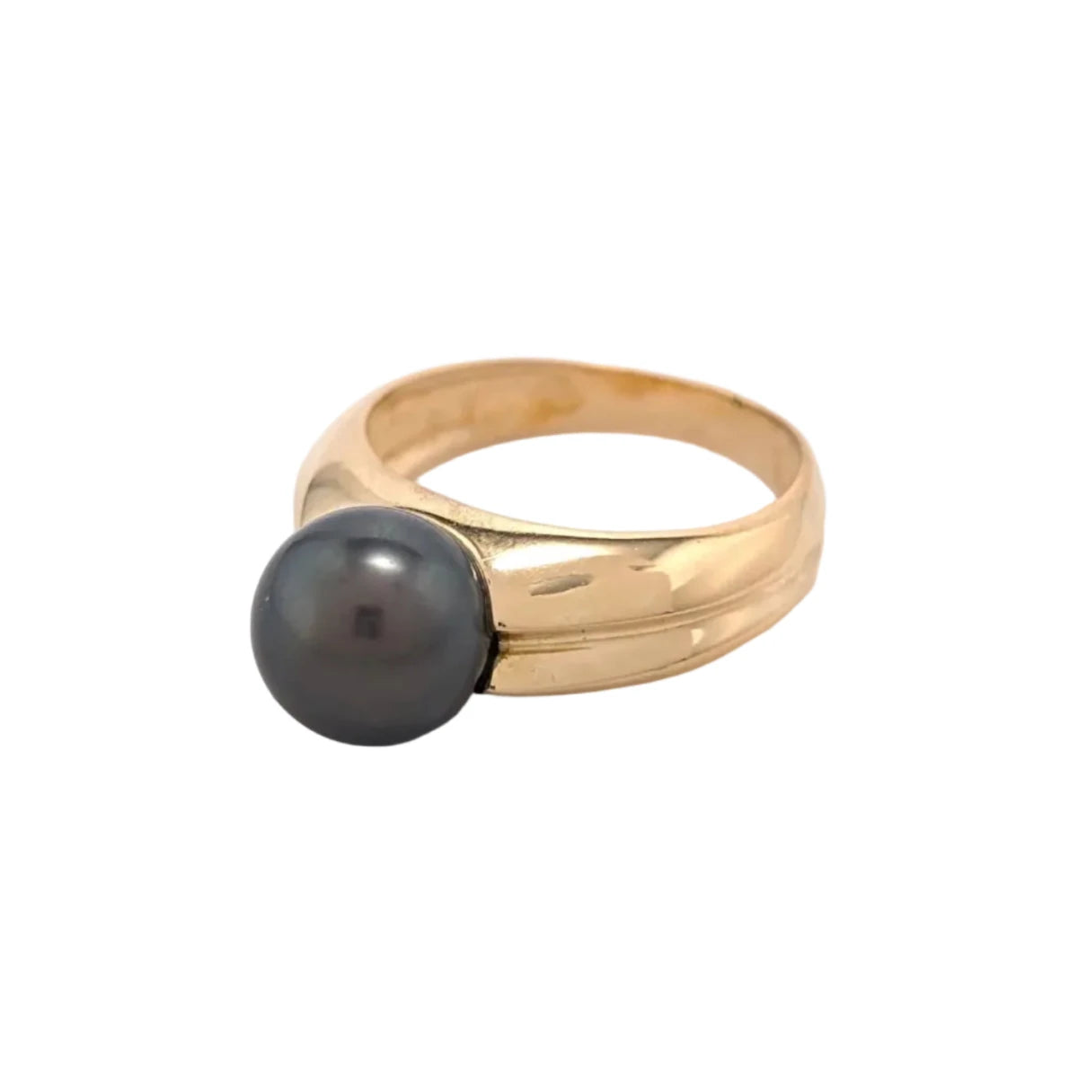 Bague Solitaire en or jaune et perle - Castafiore