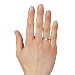 Bague Solitaire en or jaune et perle - Castafiore