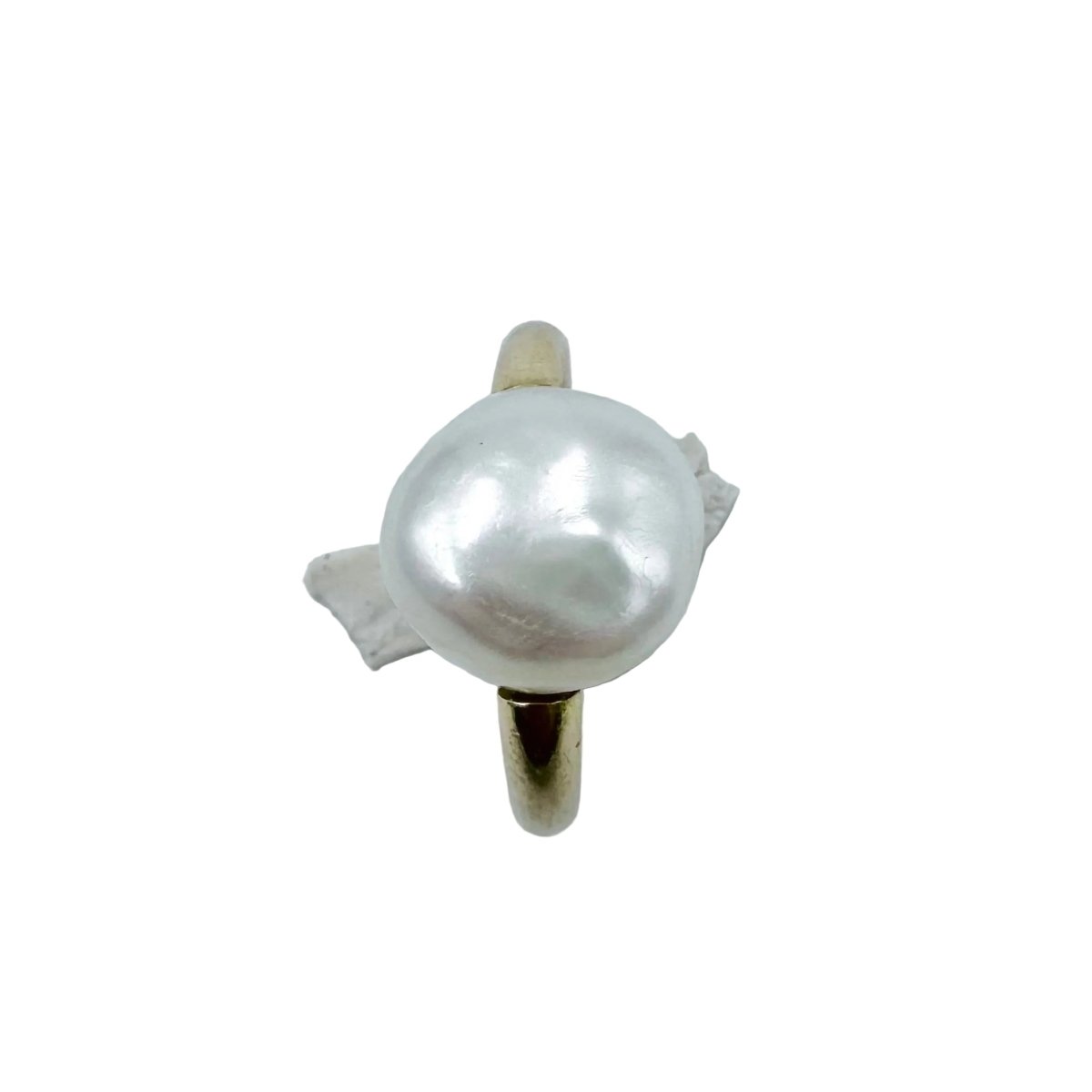 Bague Solitaire en or jaune et perle - Castafiore