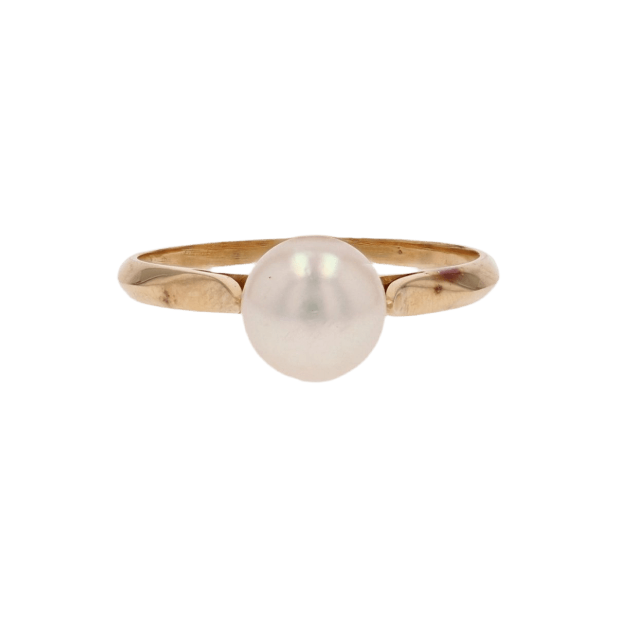 Bague Solitaire en or jaune et perle - Castafiore