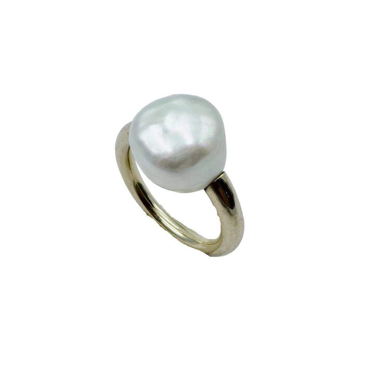 Bague Solitaire en or jaune et perle - Castafiore
