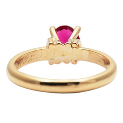 Bague Solitaire en or jaune et rubis - Castafiore