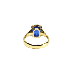 Bague Solitaire en or jaune et saphir - Castafiore