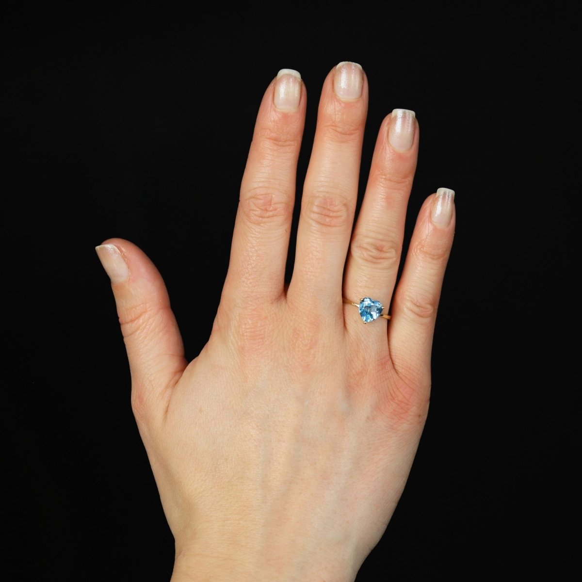 Ring cur topaz yellow gold
