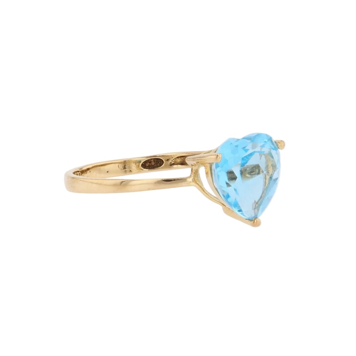 Ring cur topaz yellow gold