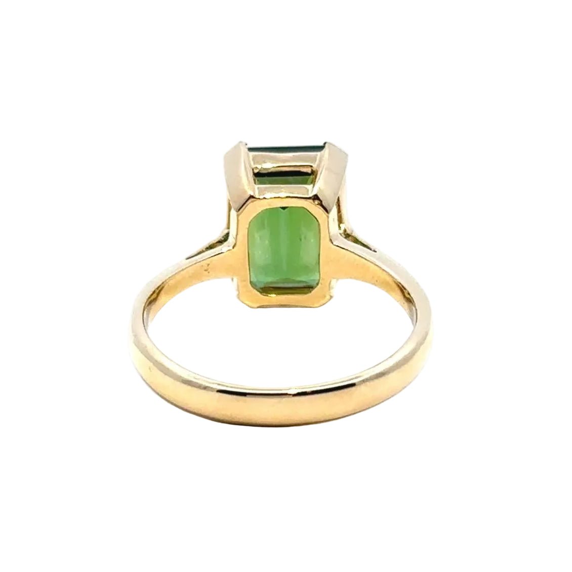 Bague Solitaire en or jaune et tourmaline - Castafiore