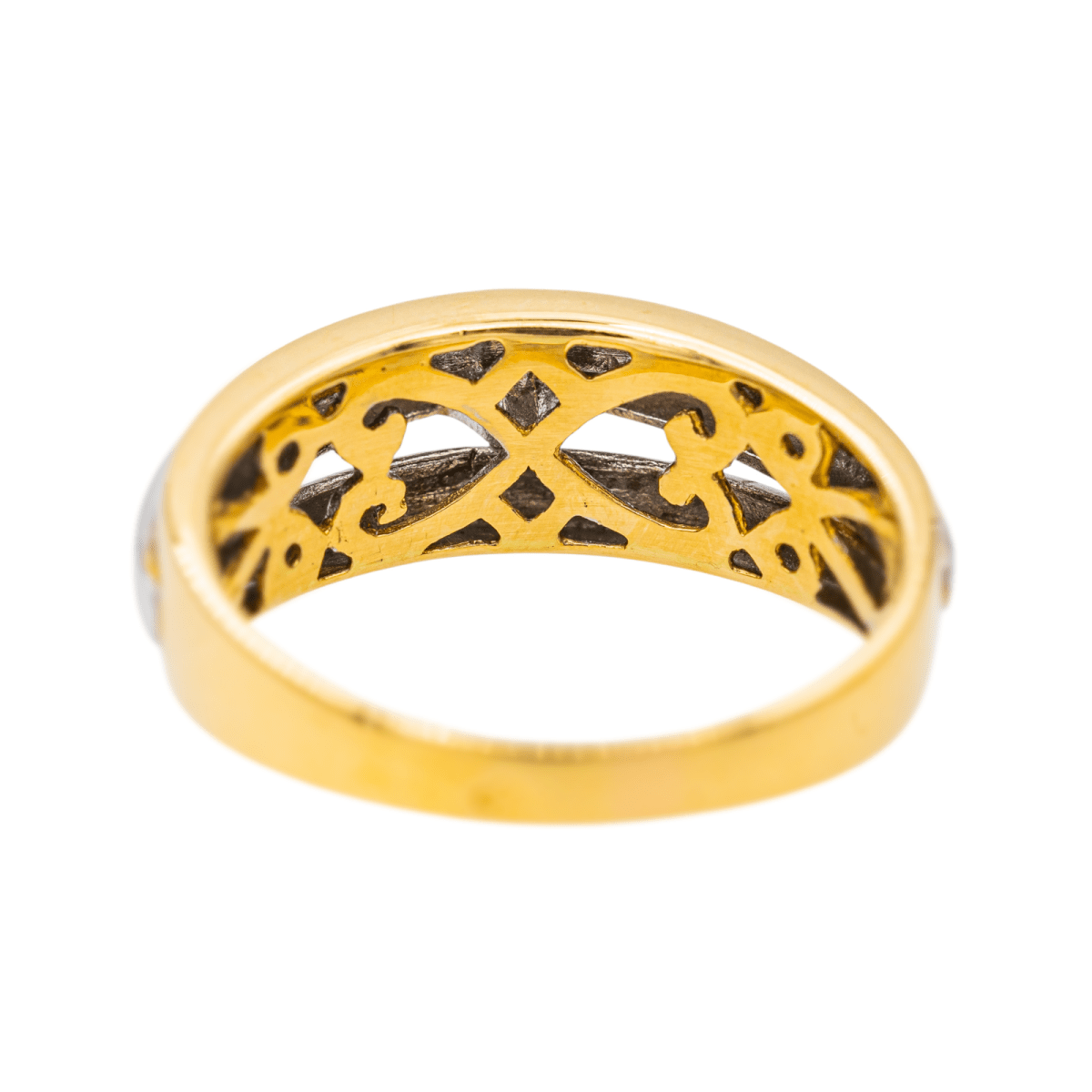 Bague Solitaire en or jaune, or blanc et diamant - Castafiore