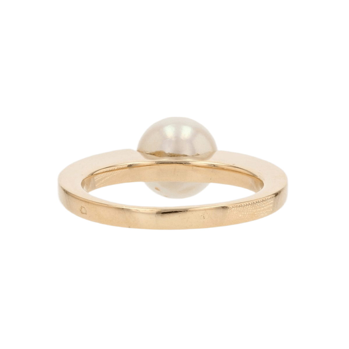 Bague Solitaire en or jaune, perle et diamants - Castafiore