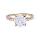 Bague Solitaire en or rose et diamant - Castafiore