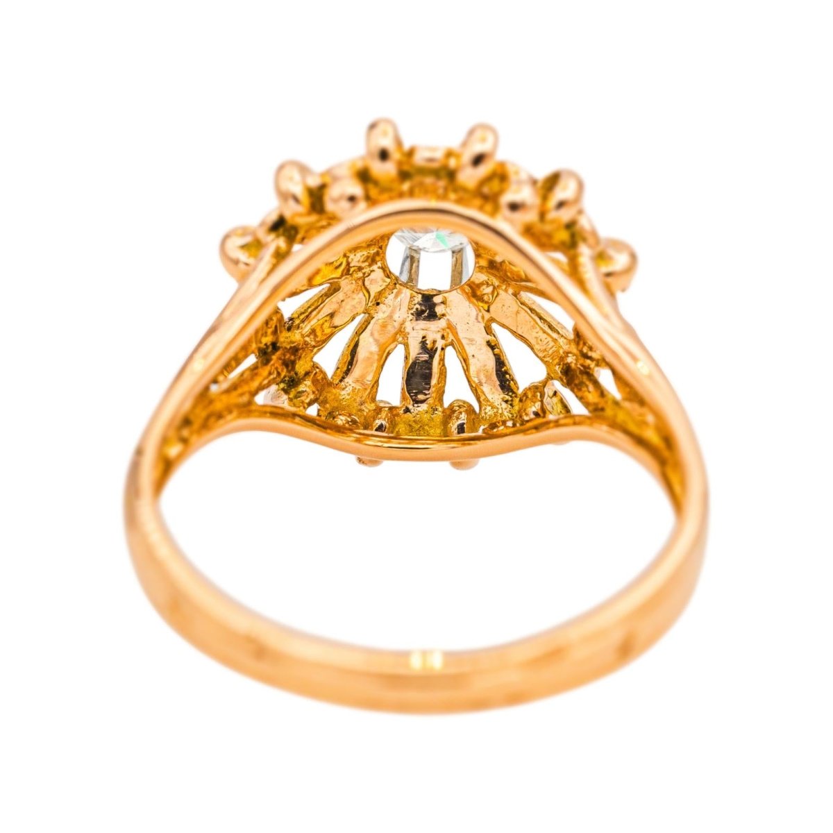 Bague Solitaire en or rose et diamant - Castafiore