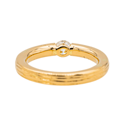 Bague Solitaire en or rose et diamants - Castafiore